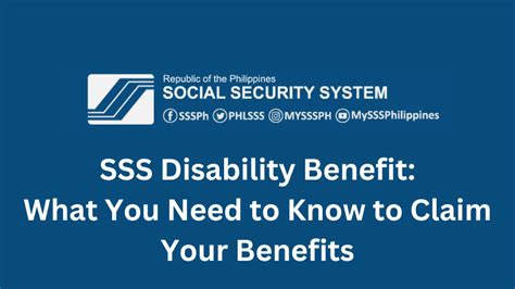What you need to know about the SSS Disability Benefit Program.